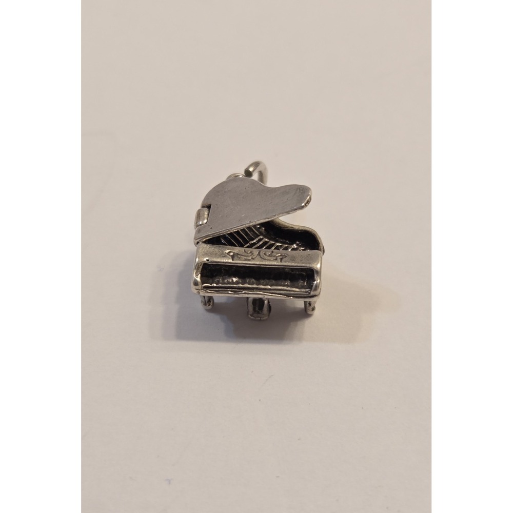 Vintage Sterling Silver 3D Opening Grand Piano Charm 925
